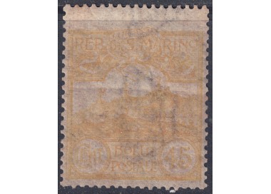 SAN MARINO 1903 45c giallo MH*