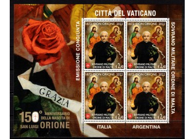 SMOM 2022 San Luigi Orione m/s MNH**