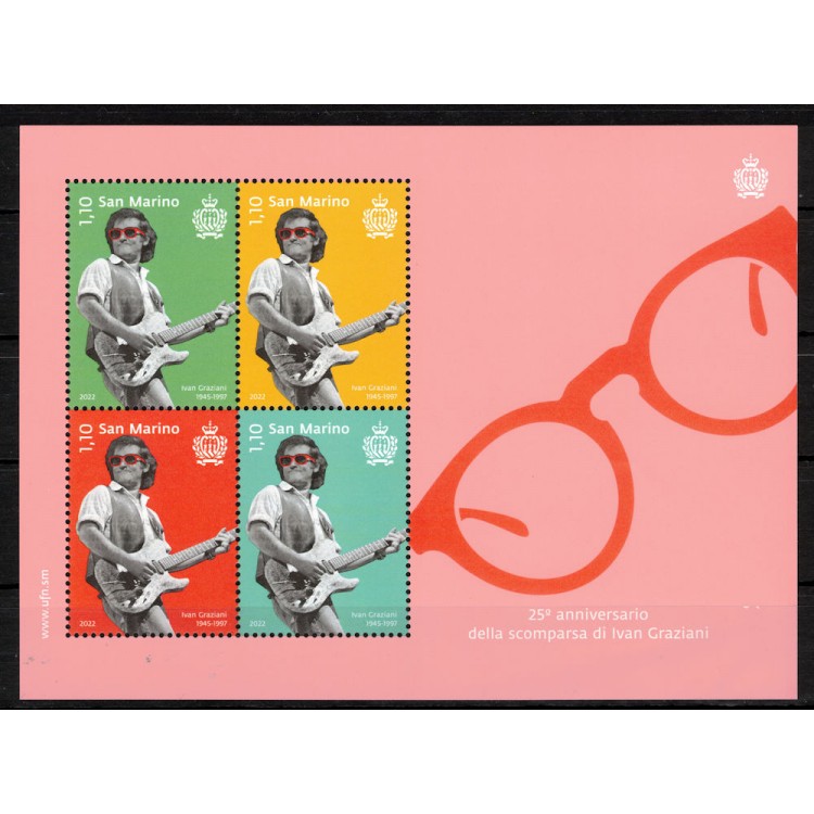 SAN MARINO 2022 Ivan Graziani BF MNH**
