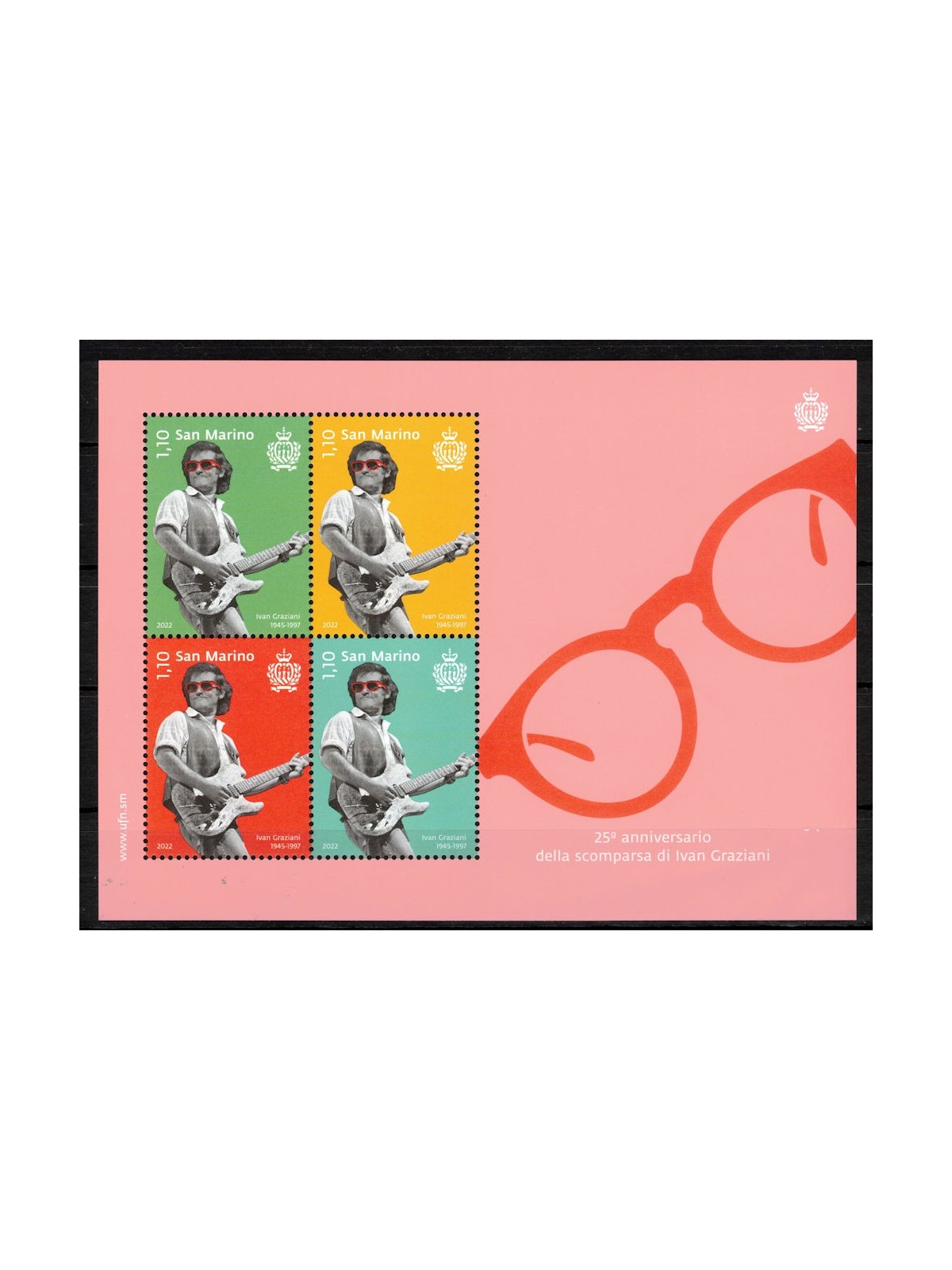 SAN MARINO 2022 Ivan Graziani BF MNH**