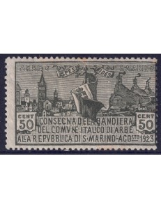 SAN MARINO 1923 Bandiera di Arbe MH*