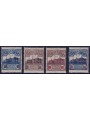 SAN MARINO 1926 View of San Marino, overprinted 4v MH*