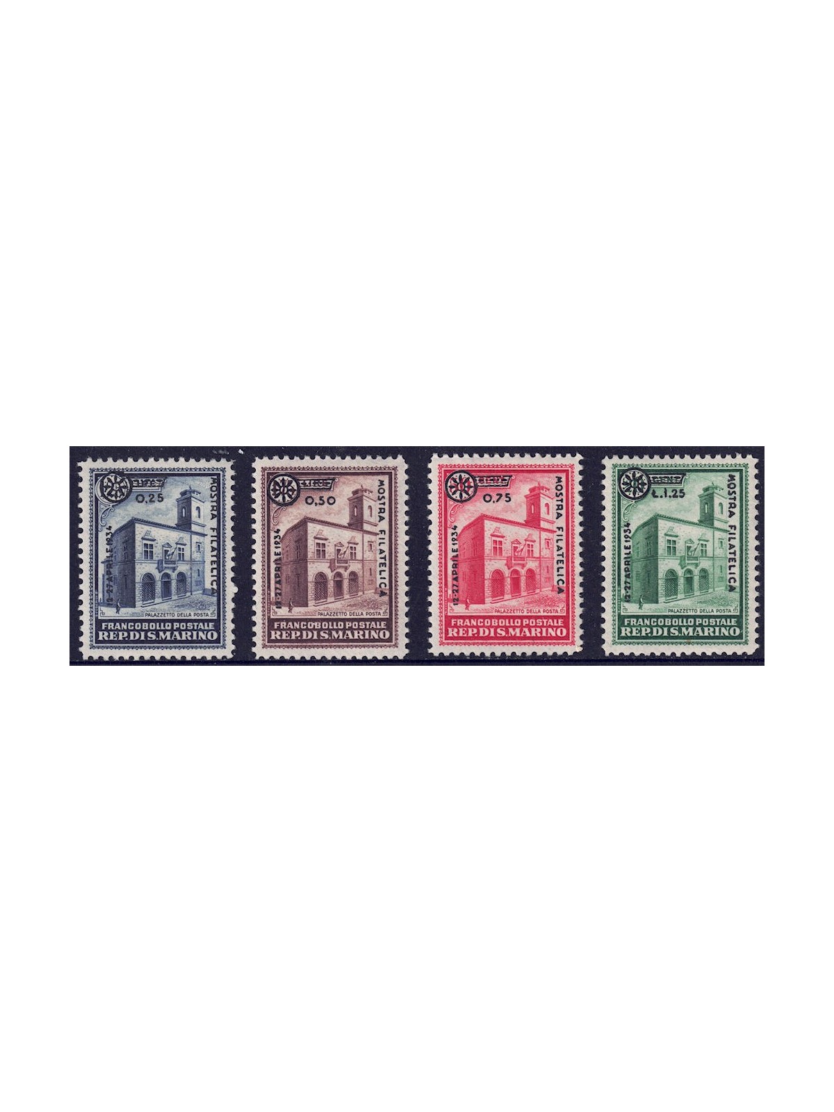 SAN MARINO 1934 Milan Fair 4v MH*