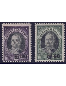 SAN MARINO 1936 Antonio Onofri, soprastampati 2v MH*