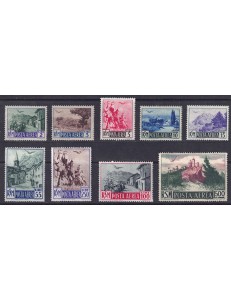 SAN MARINO 1950 Views (airmail) 9v MNH**