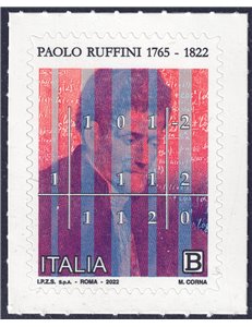 ITALIA 2022 Paolo Ruffini MNH**