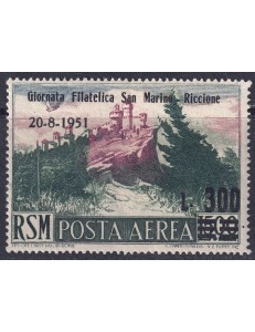 SAN MARINO 1951 Giornata filatelica (posta aerea) MH*