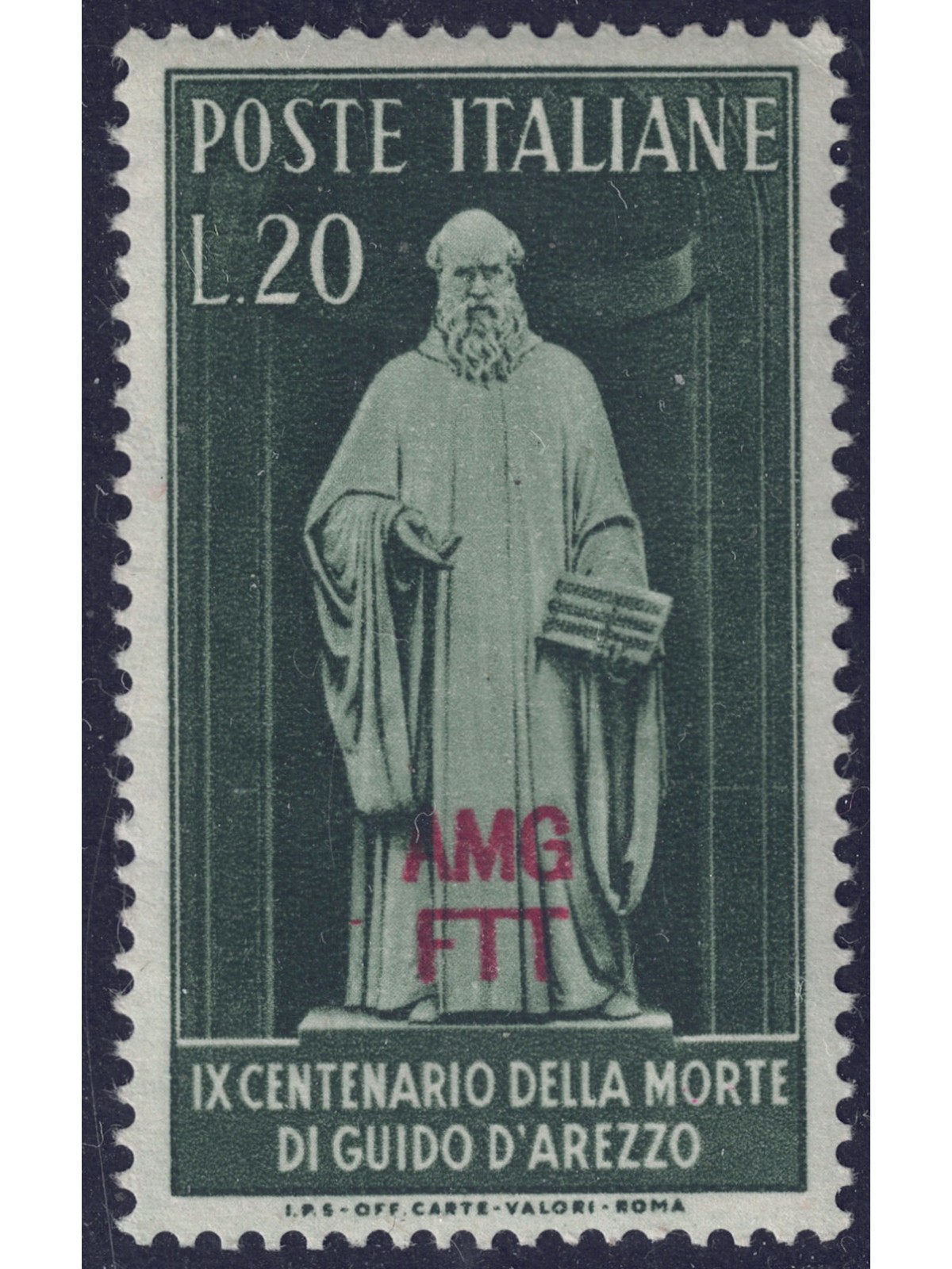 TRIESTE A 1950 Guido d'Arezzo MNH**
