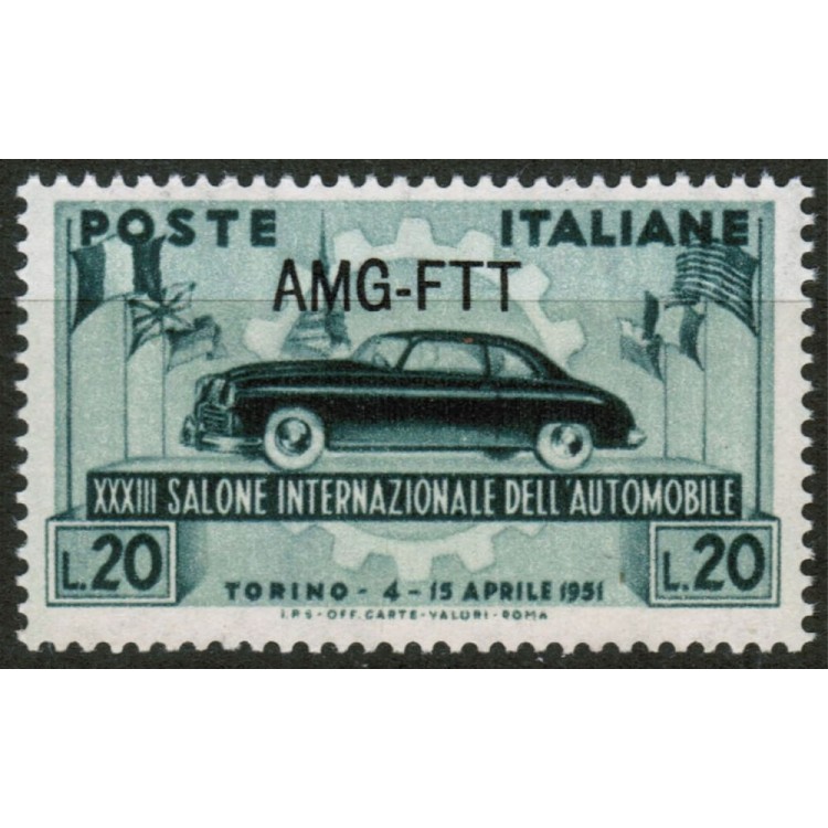 TRIESTE A 1951 Salone dell'automobile MNH**