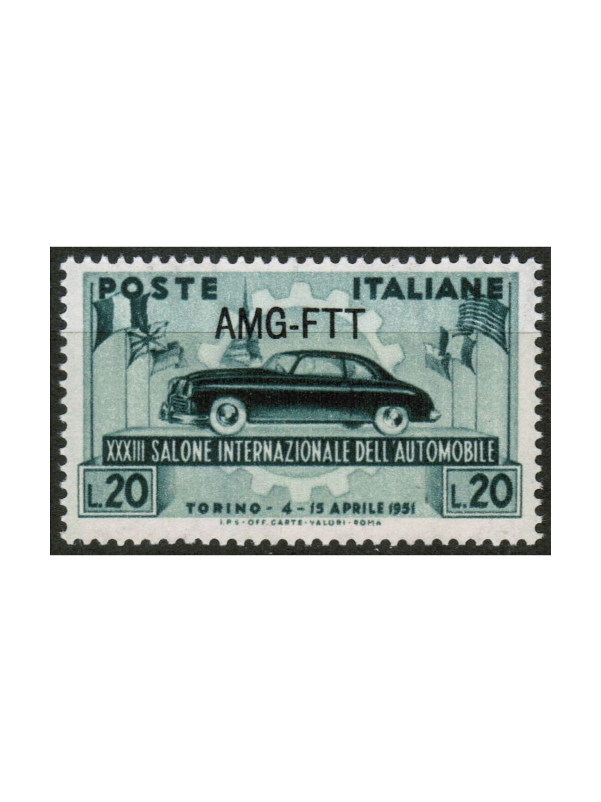 TRIESTE A 1951 Motor Show MNH**