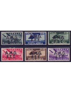 TRIESTE A 1947 Democratic (airmail) 6v MNH**