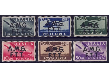 TRIESTE A 1947 Democratica (posta aerea) 6v MNH**