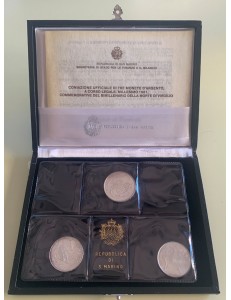 SAN MARINO 1981 Virgil Triptych, 3 Silver Coins UNC
