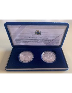 SAN MARINO 1997 Commemorative Coins Great Navigators Giovanni Caboto and Vasco Da Gama.
