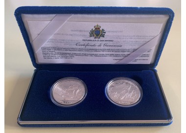 SAN MARINO 1997 Commemorative Coins Great Navigators Giovanni Caboto and Vasco Da Gama.