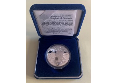 SAN MARINO 1997 Moneta Commemorativa L.10.000 in argento Fondo Specchio.