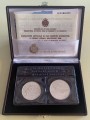 SAN MARINO 1988 Diptych of the XV and XXIV Olympiad 2 Silver Coins UNC