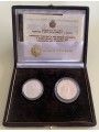 SAN MARINO 1983 Raffaello Sanzio Diptych, L.500 and L.1,000 in Silver