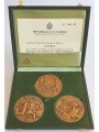 SAN MARINO 1981 - Three bronze medals in homage to Pizzetti. Limited to 2,000 numbered sets. Medal number 0944.