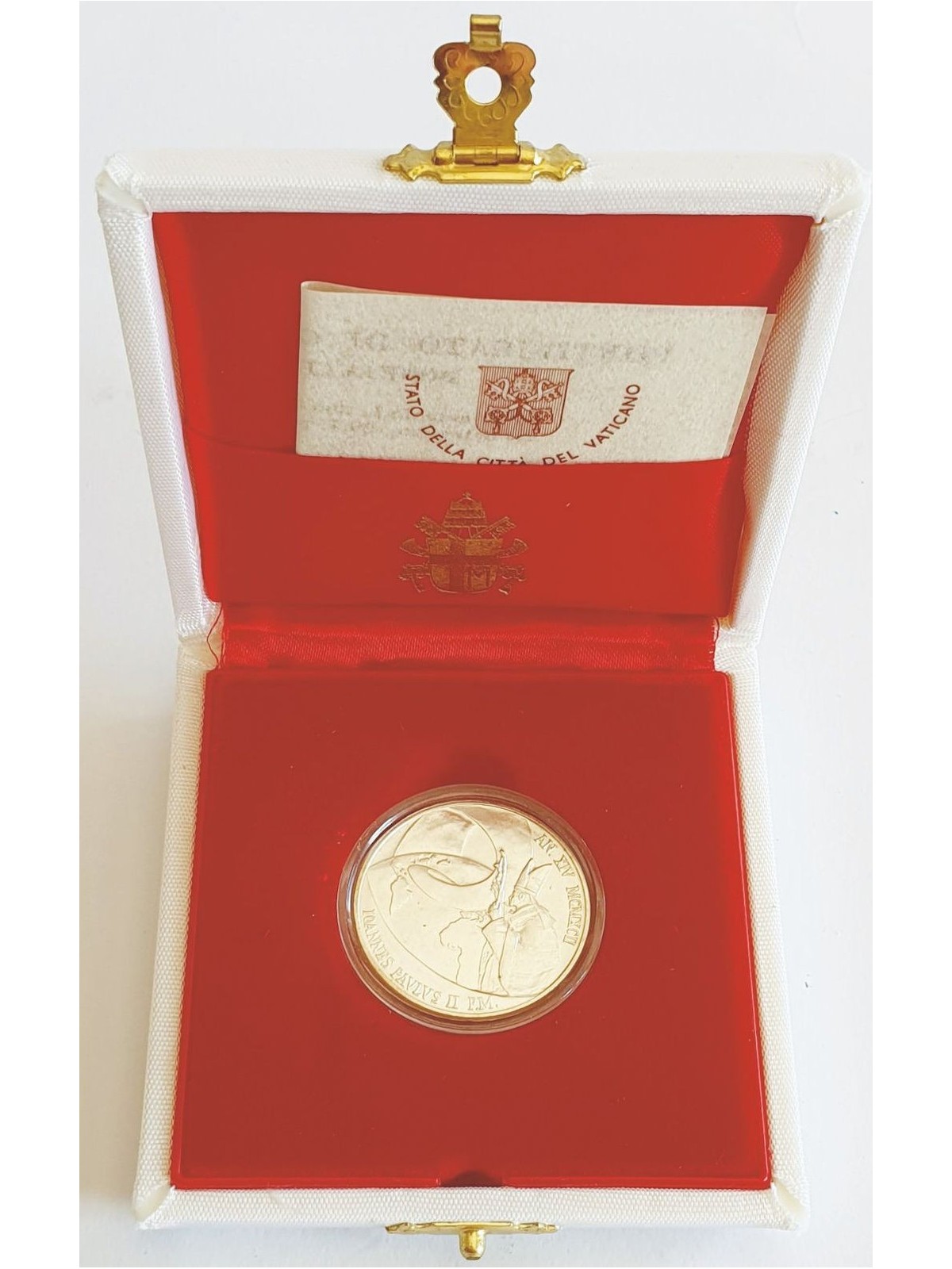 VATICANO 1992 Moneta celebrativa Scoperta dell'America, 500 £ in argento FDC