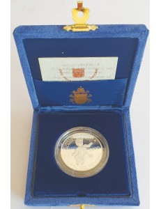 VATICAN 2000 L.2,000 silver coin of the Bimillennium of the birth of Jesus proof