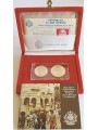 SAN MARINO 1982 Garibaldi Diptych, 2 Proof Silver Coins