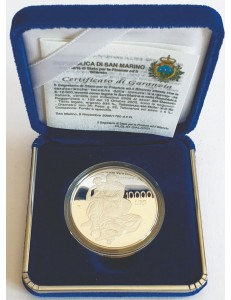 SAN MARINO 2000 Bimillennium Coin of the Birth of Jesus in Silver Proof