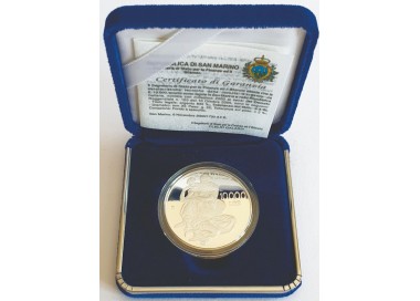 SAN MARINO 2000 Bimillennium Coin of the Birth of Jesus in Silver Proof