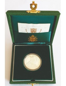 VATICANO 1998 Moneta in argento Ostensione della Sindone proof