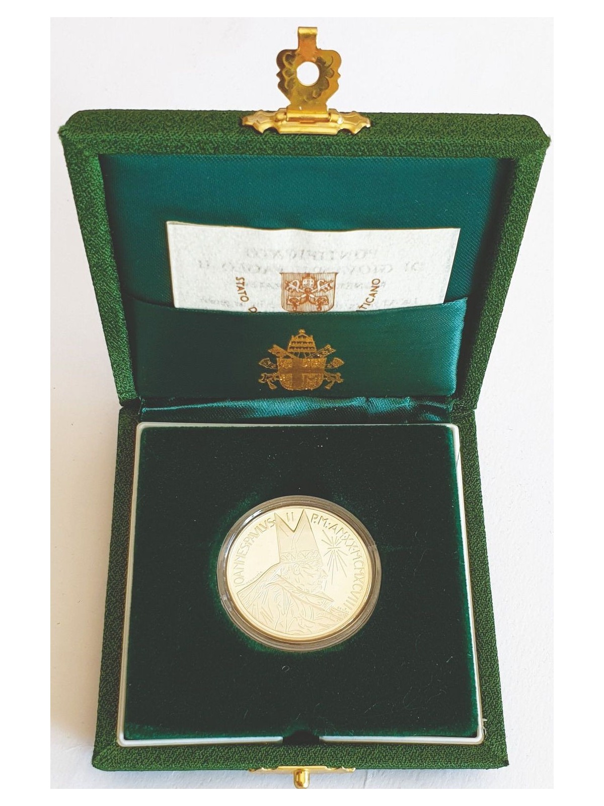 VATICANO 1998 Moneta in argento Ostensione della Sindone proof