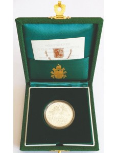 VATICAN 1996 Silver coin 50th Anniversary of the priesthood of His Holiness John Paul II proof