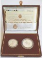 SAN MARINO 1987 Zagreb Universiade Diptych, L.500 and L.1,000 in Proof Silver