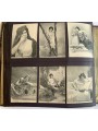 Postcard album with various subjects (women, children, mothers-in-law, lovers)
