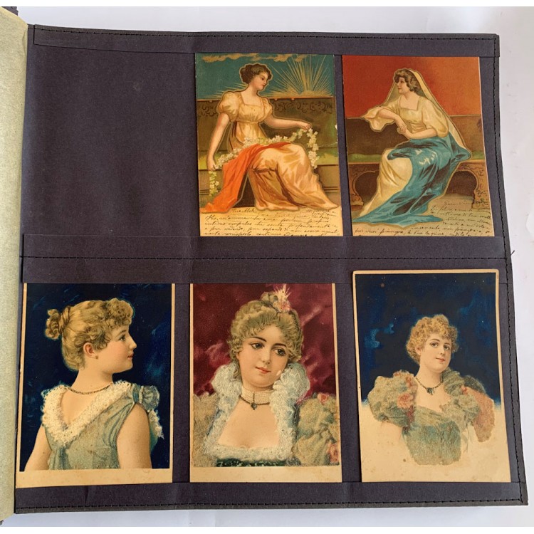 Album di Cartoline soggetti vari (Donne, bambini, suocere, innamorati)
