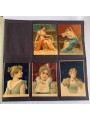 Postcard album with various subjects (women, children, mothers-in-law, lovers)