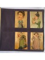 Postcard album with various subjects (women, children, mothers-in-law, lovers)