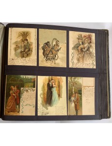 Album di Cartoline soggetti vari (Donne, bambini, suocere, innamorati)
