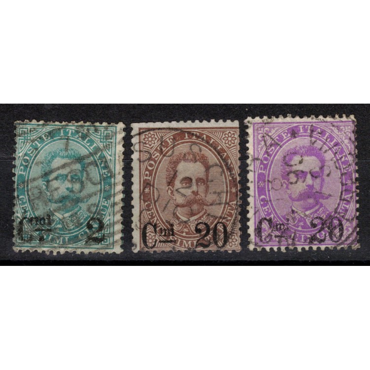 ITALIA REGNO 1890 Provvisori 3v us