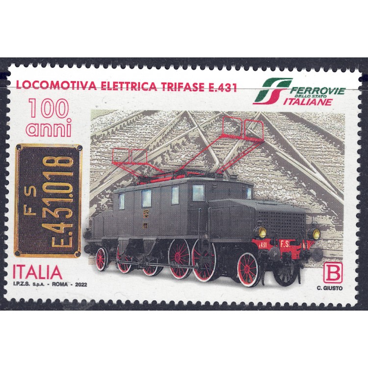 ITALY 2022 Three-phase electric locomotive MNH**