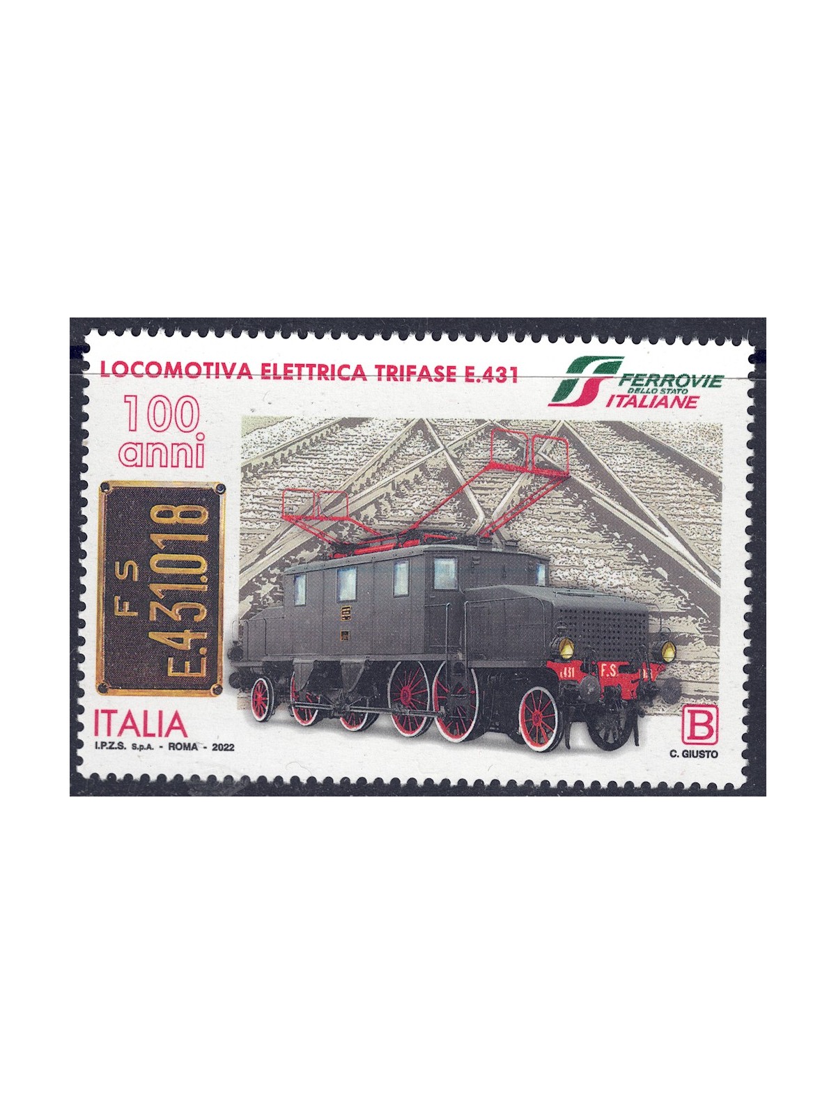 ITALY 2022 Three-phase electric locomotive MNH**