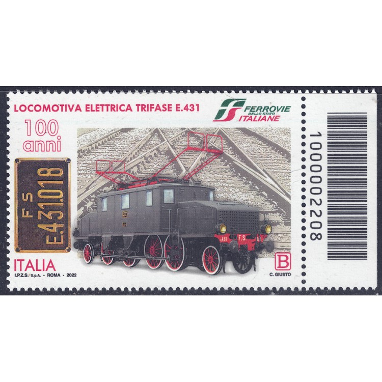 ITALY 2022 Three-phase electric locomotive CB 2208 dx