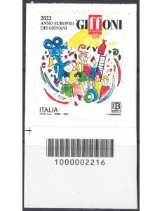 ITALIA 2022 Anno europeo della gioventù CB 2216 ais