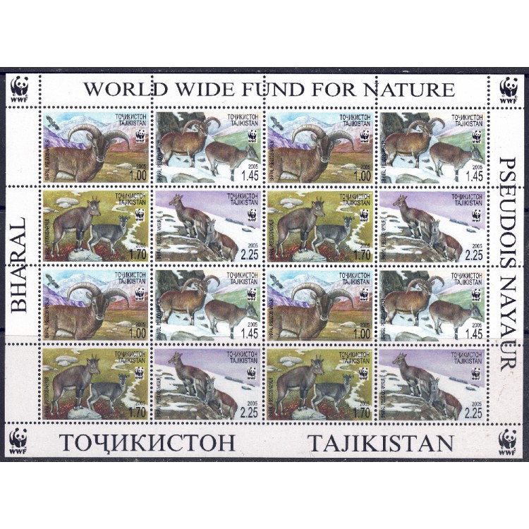 TAJIKISTAN 2005 Nature Protection m/s MNH**