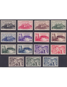 FEZZAN E GHADAMES (OCC. FRANCESE) 1946 Soggetti vari 15v MNH**