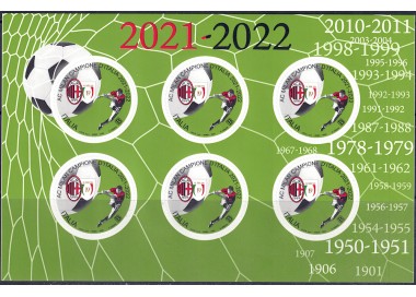 ITALIA 2022 Milan campione d'Italia MF MNH**