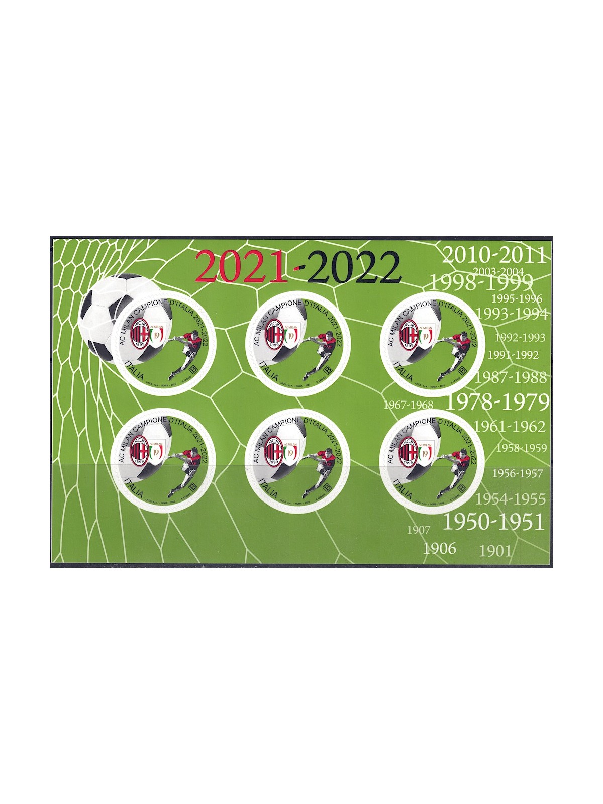 ITALY 2022 Milan champion of Italy m/s MNH**
