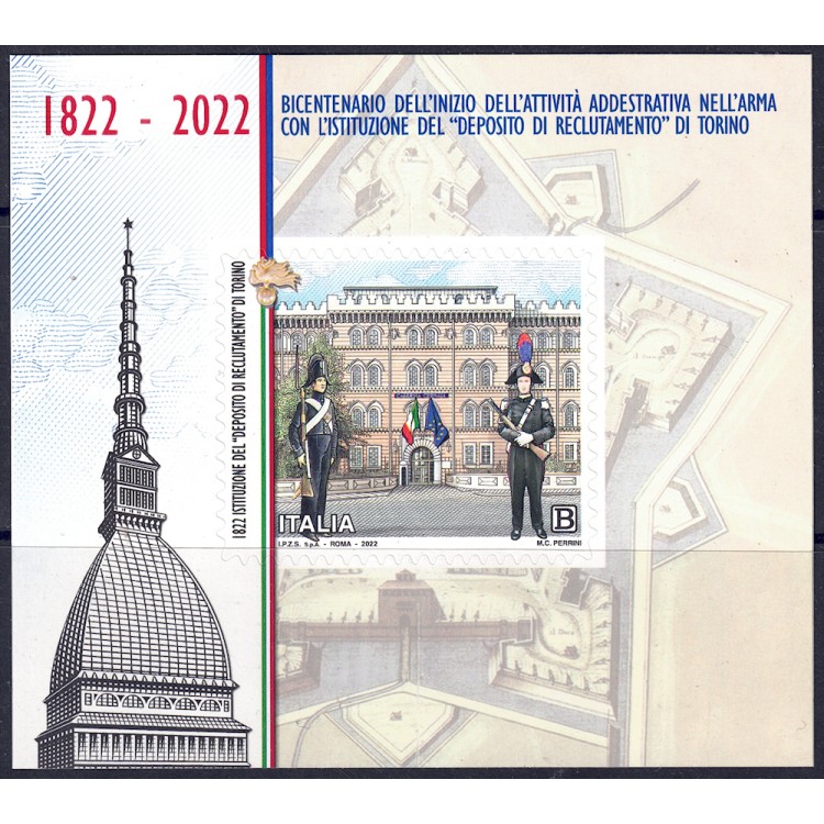 ITALIA 2022 Reclutamento Arma Carabinieri BF MNH**
