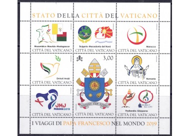 VATICAN 2020 Pope's Travels s/s MNH**