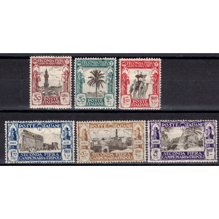 TRIPOLITANIA 1928 2nd Tripoli Fair 6v MNH**