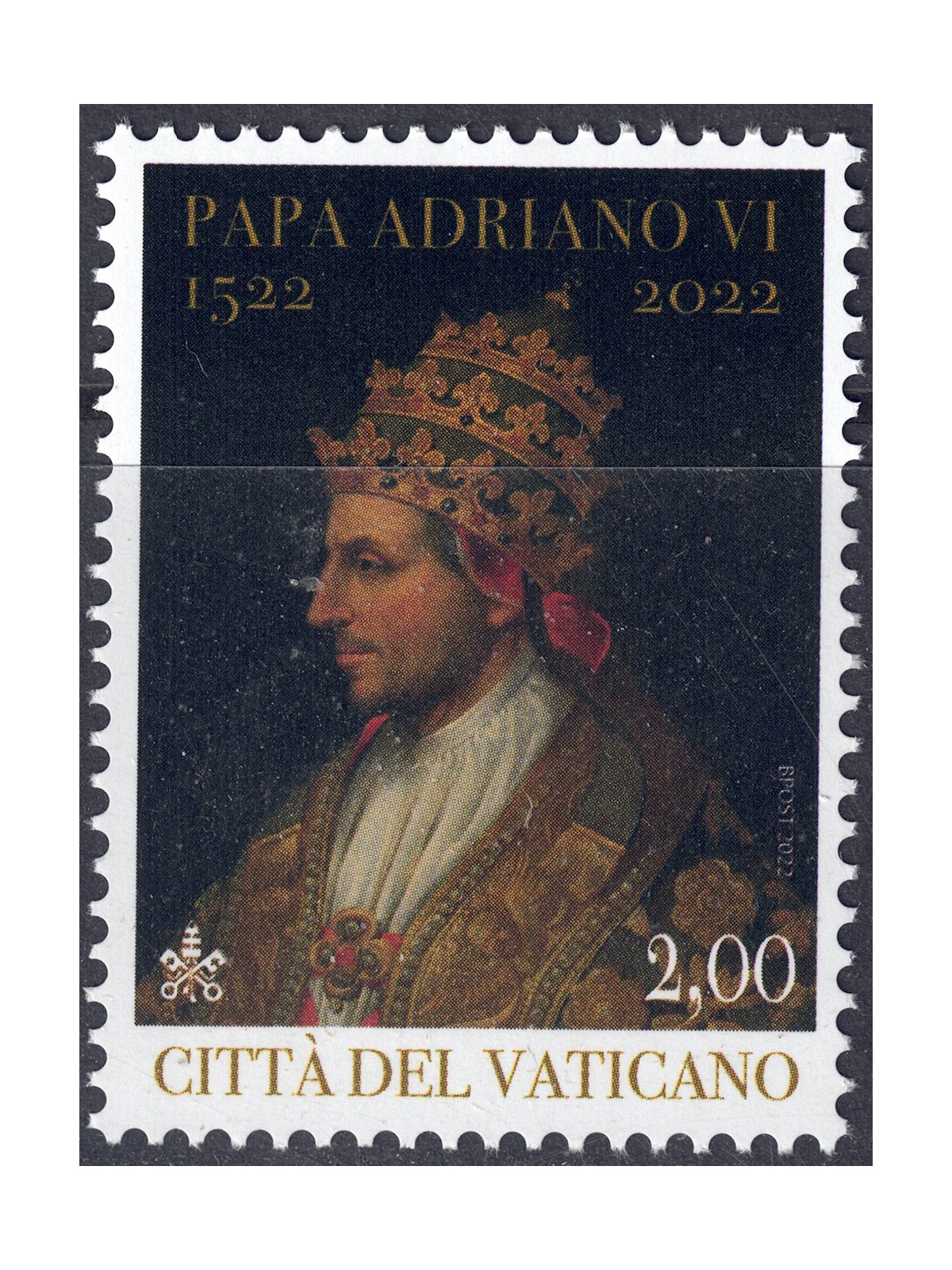 VATICAN 2022 Pope Adrian VI MNH**